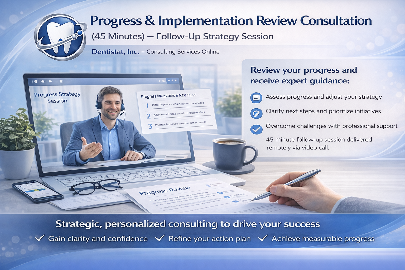 Progress & Implementation Review Consultation (45 Minutes) — Follow‑Up Strategy Session